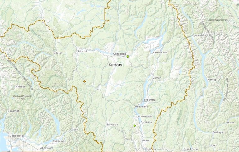 Three early-season wildfires in B.C. Interior under control