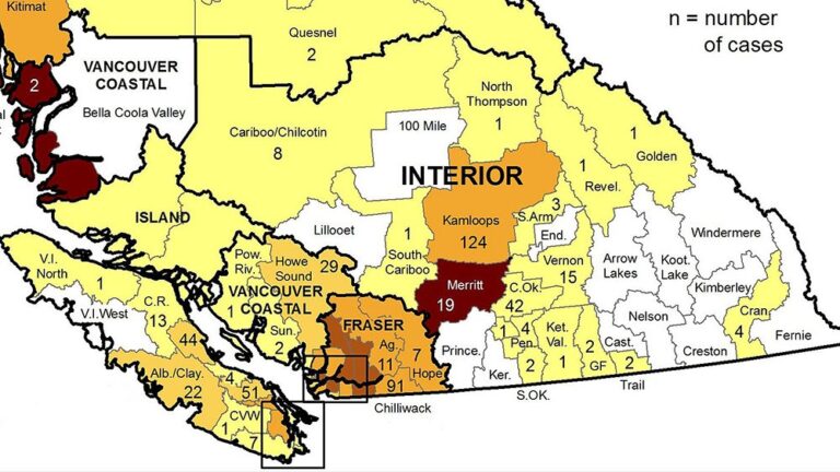 Coronavirus: Downward trend of confirmed COVID-19 cases in Okanagan continues