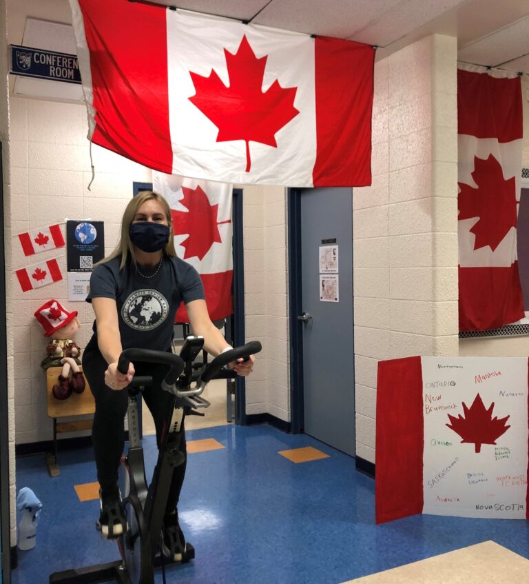 Edmonton high school students race to hit 40,000 kms; encourage kids to get active