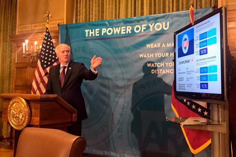 Arkansas governor signs law banning near all abortions across state