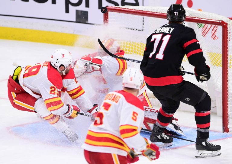 Batherson scores twice for Ottawa Senators in 5-1 win over Calgary Flames