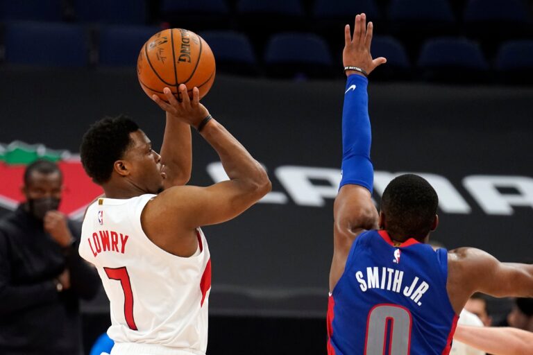 Powell, Lowry do their bit but undermanned Toronto Raptors beaten handily by the Pistons