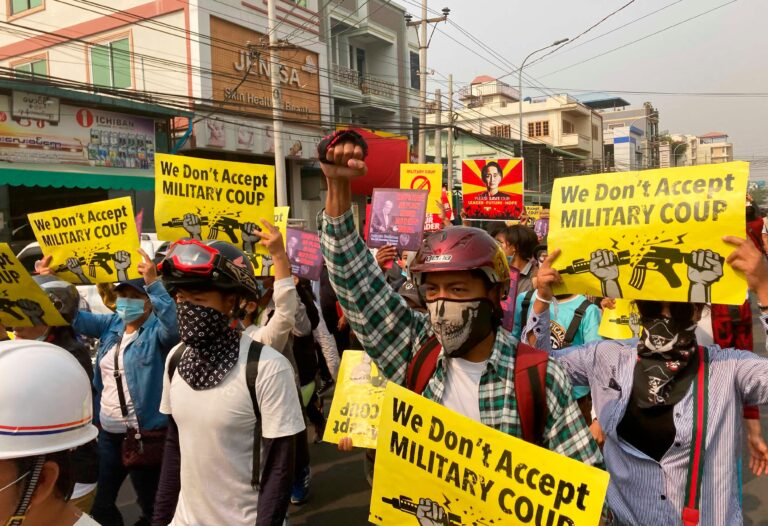 Myanmar’s civilian government leader vows ‘revolution’ against military coup
