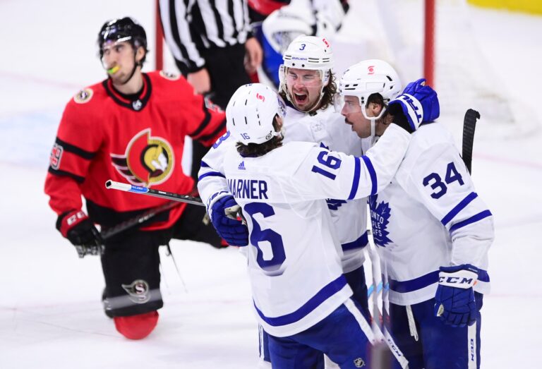 Matthews’ OT magic helps set up Holl’s winner as Leafs down Ottawa Senators 3-2