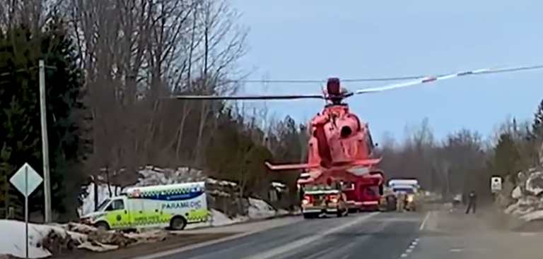 Man seriously injured, airlifted to Kingston hospital after tree fall
