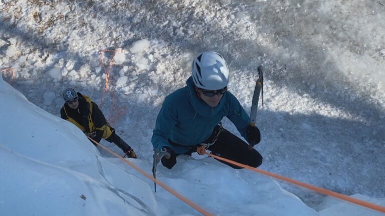 The sport of ice climbing is reaching new heights — in Montreal, of all places