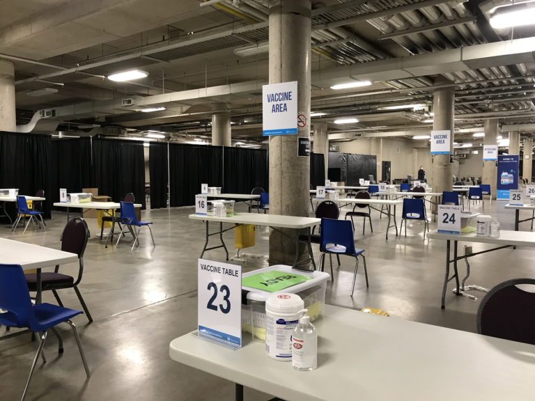 Take a look inside Hamilton’s mass COVID-19 vaccination clinic at FirstOntario Centre