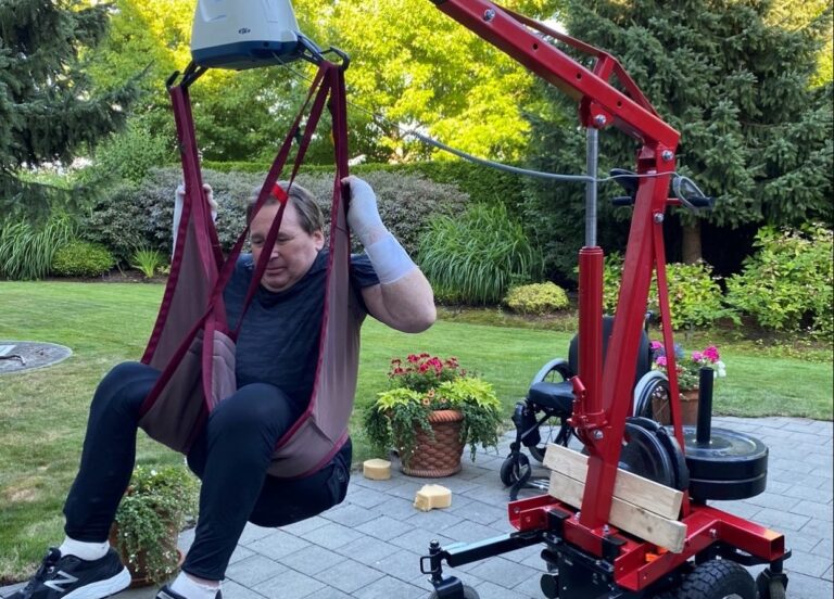 Suspect arrested in theft of custom wheelchair hoist that left B.C. man devastated