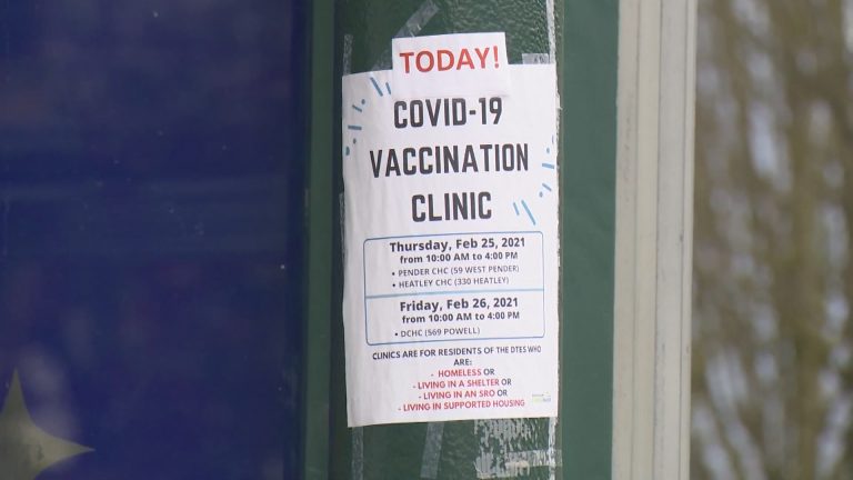 Downtown Eastside residents offered $5 after getting COVID-19 vaccine