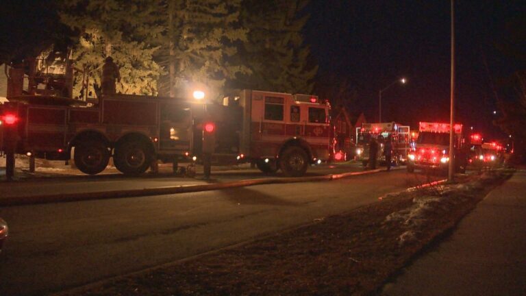 Calgary crews battle early morning 2-storey house fire in the northwest