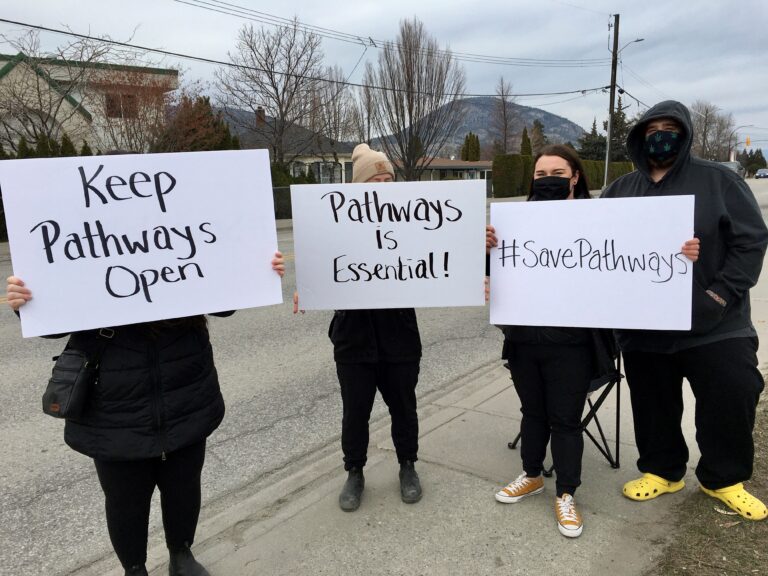 ‘Pretty disturbing’: Supporters rally against defunding of Penticton addictions resource centre