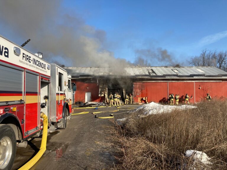 Ottawa hazmat crews attend Blackburn Hamlet barn fire
