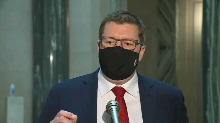 Saskatchewan Premier Scott Moe won’t say how long deficits will last