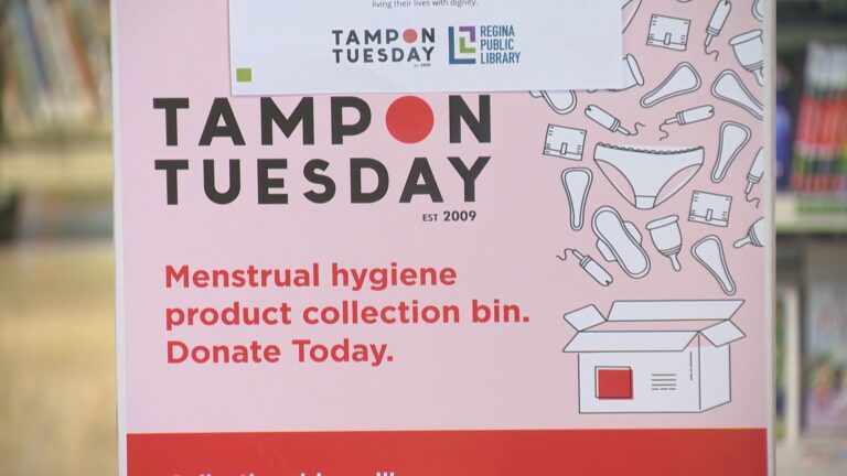 Tampon Tuesday aims to reduce stigma, increase access to period products in Regina