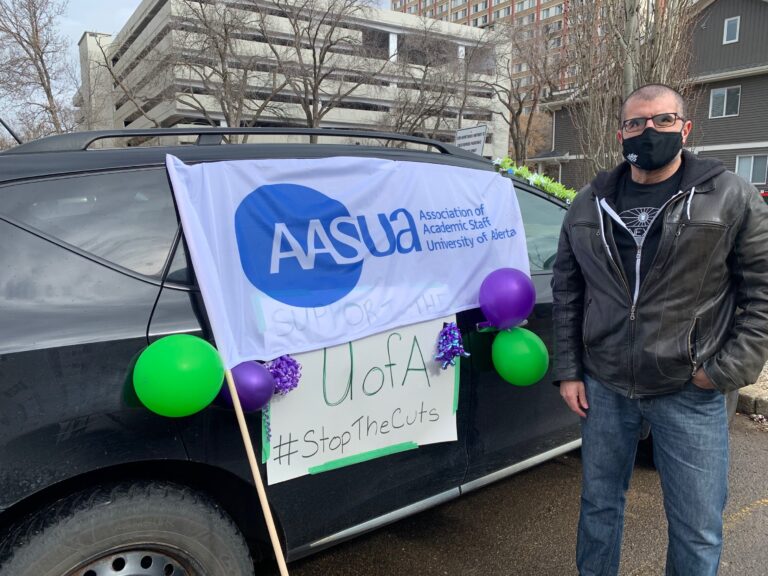 University of Alberta holds rally against provincial post-secondary cuts