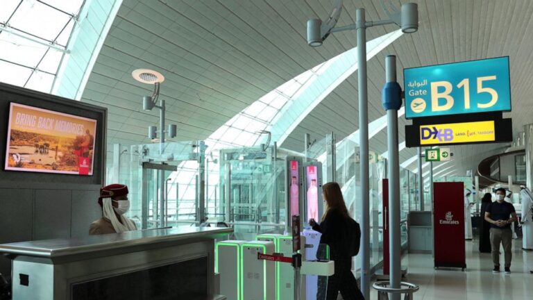 At Dubai airport, travelers’ eyes become their passports