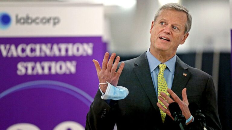 Pandemic takes a political toll on Massachusetts governor
