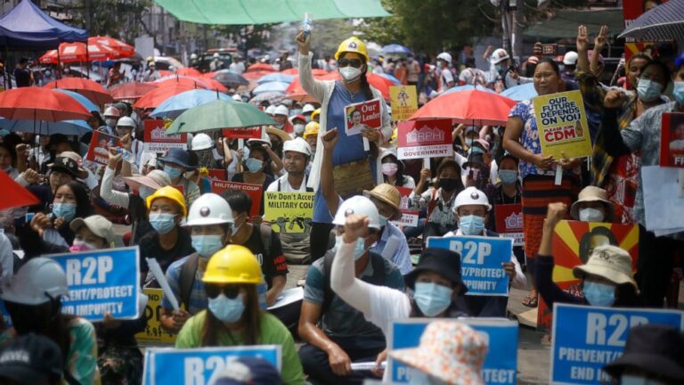 Myanmar forces kill 7 as crackdown on protesters continues