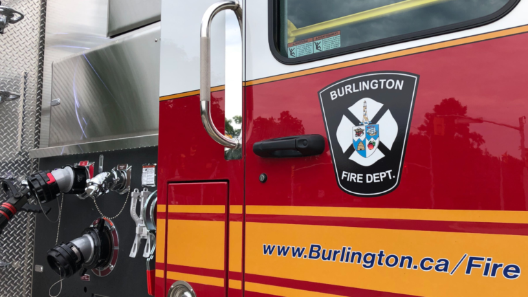 Road closures due to large fire in Burlington: police