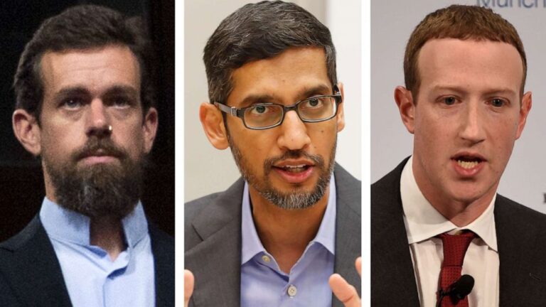 Facebook, Google and Twitter CEOs face lawmakers over online disinformation