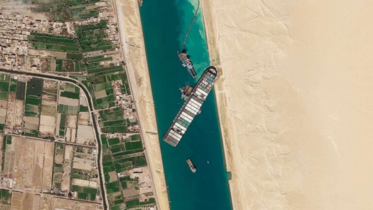 Engineers start to refloat ship stuck in Egypt’s Suez Canal