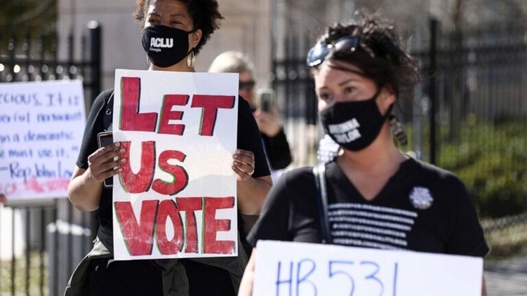 Georgia’s new election law marks 1st battle in voting rights war