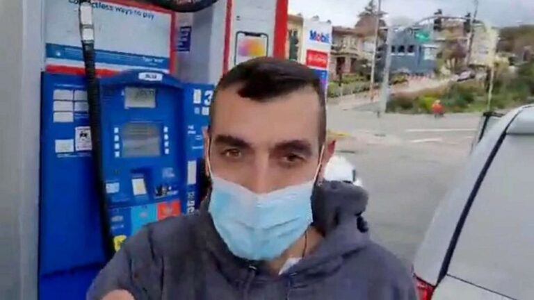 Asian gas station owner pepper sprayed, hit with racist insults
