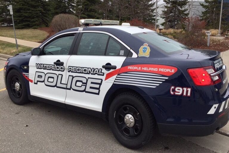 2 Kitchener men arrested after rental van hits 2 buildings, flees scene
