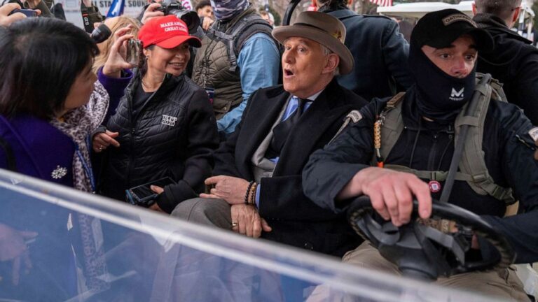 Justice Department unseals charges against 2nd Oath Keeper seen with Roger Stone