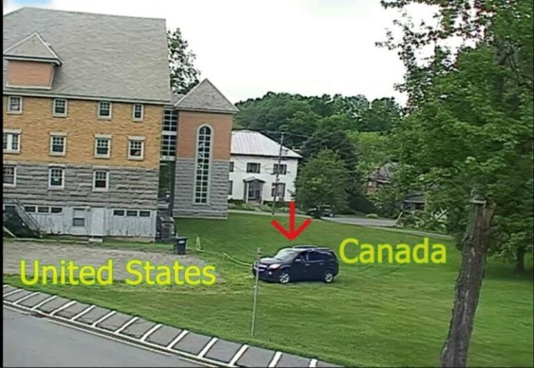 7 sent back to Canada after driving across library lawn to illegally enter U.S.
