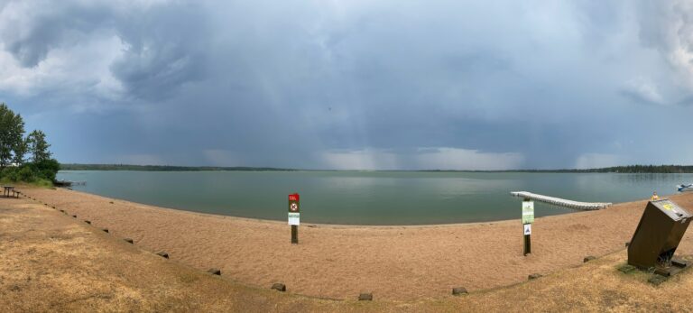 Wild weather, tornado warning in northeast Alberta Saturday night