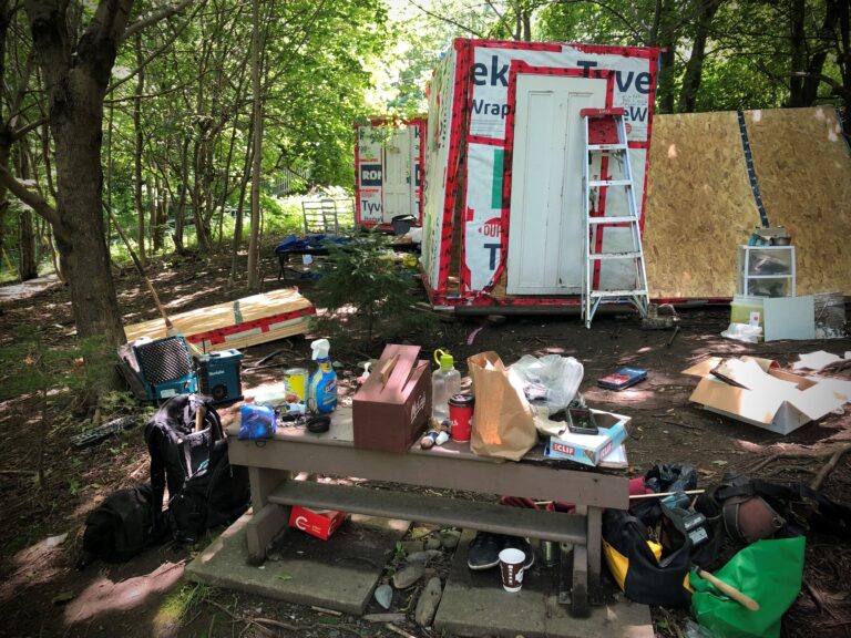 ‘Heartbreaking’: With municipal teardown imminent, volunteers dismantle 2 tiny Halifax shelters