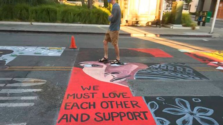 Officers sue California city over Black Lives Matter mural