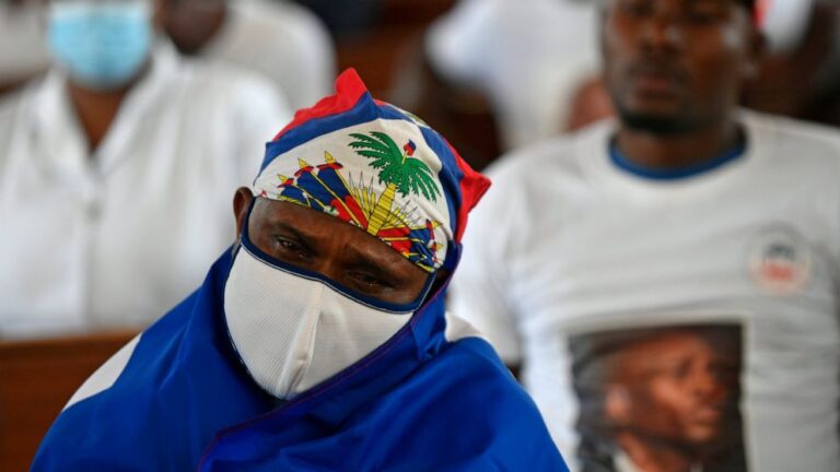 Violence overshadows memorial Mass for slain Haitian leader Violence overshadows memorial Mass for slain Haitian leader