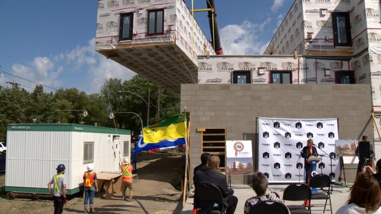 Métis elders’ lodge construction reaches new heights in Saskatoon