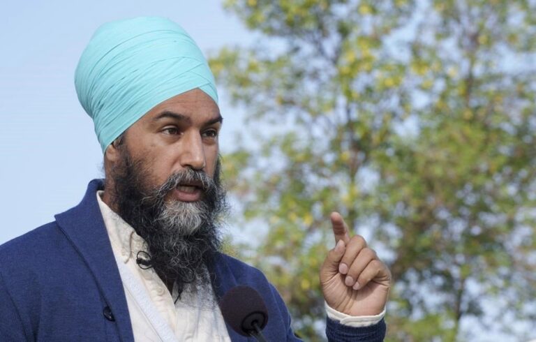 Housing, environment among NDP leader Singh’s top priorities at Manitoba campaign stop