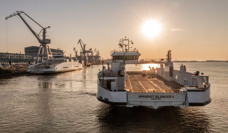 Construction for new Wolfe Island, Amherst Island ferries complete