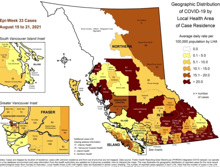 Kelowna’s COVID-19 summer still sizzling; region continues to lead B.C. in daily cases