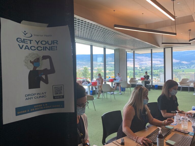 UBC Okanagan hosts on-campus COVID-19 vaccine clinics ahead of proof of vaccination mandate