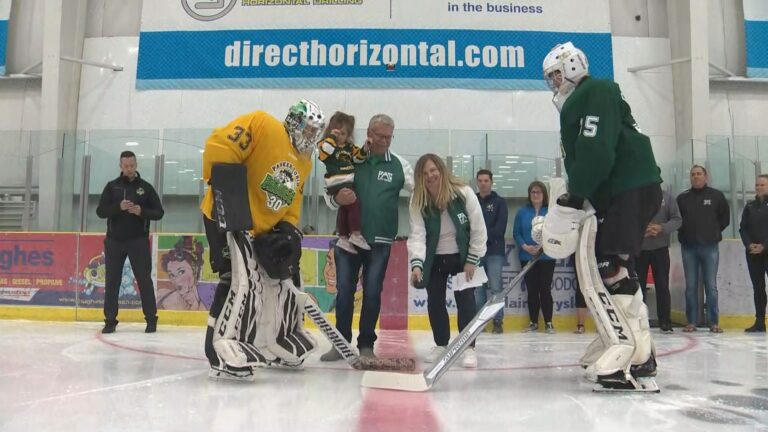 Humboldt Bronco Parker Tobin remembered in memorial cup game west of Edmonton