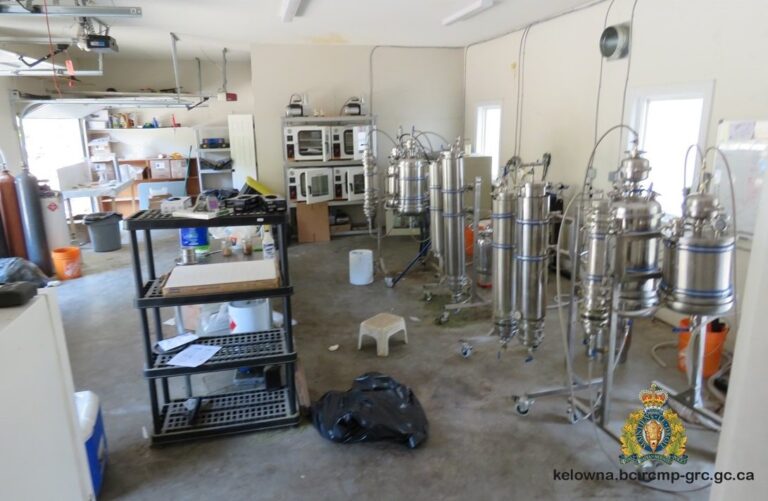 West Kelowna Mounties find cannabis extraction facility during wildfire evacuation