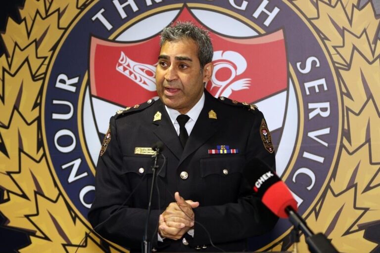 Five arrested at memorial for B.C. Indigenous woman after Victoria police chief assaulted