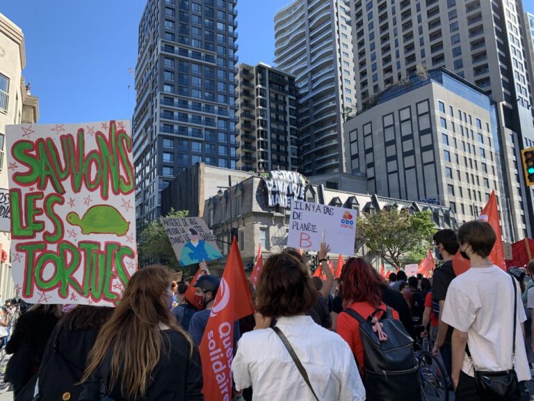 Thousands march in Montreal to demand urgent climate and social action
