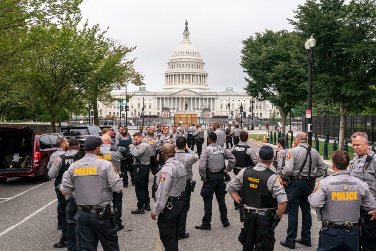 U.S. Capitol sees fence, heavy police presence as protesters trickle in for D.C. rally