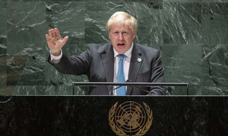 U.K.’s Boris Johnson says humanity needs to ‘grow up,’ face climate crisis at U.N.