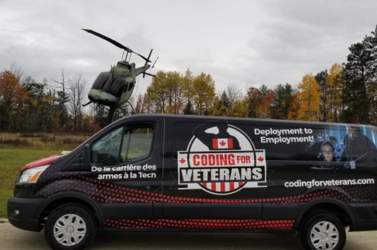 Vancouver Island veterans get visit from coding career caravan