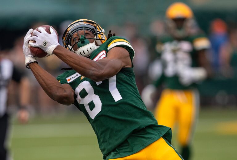 Derel Walker a full participant in Edmonton Elks practice on Saturday