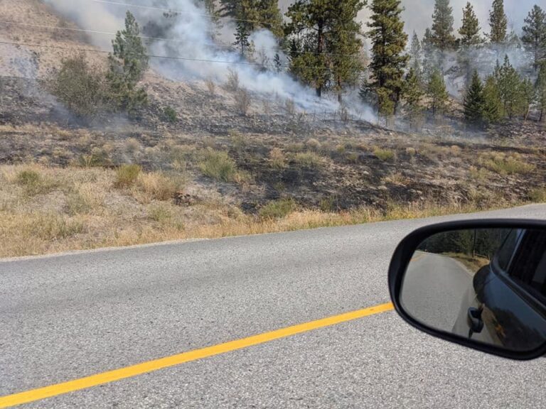 New wildfire in South Okanagan, between Penticton and Apex Mountain
