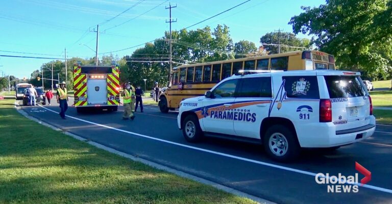 Pedestrian taken to hospital after being struck by vehicle in north end of Peterborough