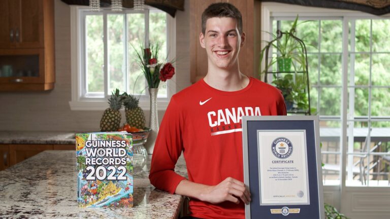 Meet the tallest teen in the world. He’s 15, from Montreal and is 7-foot-5